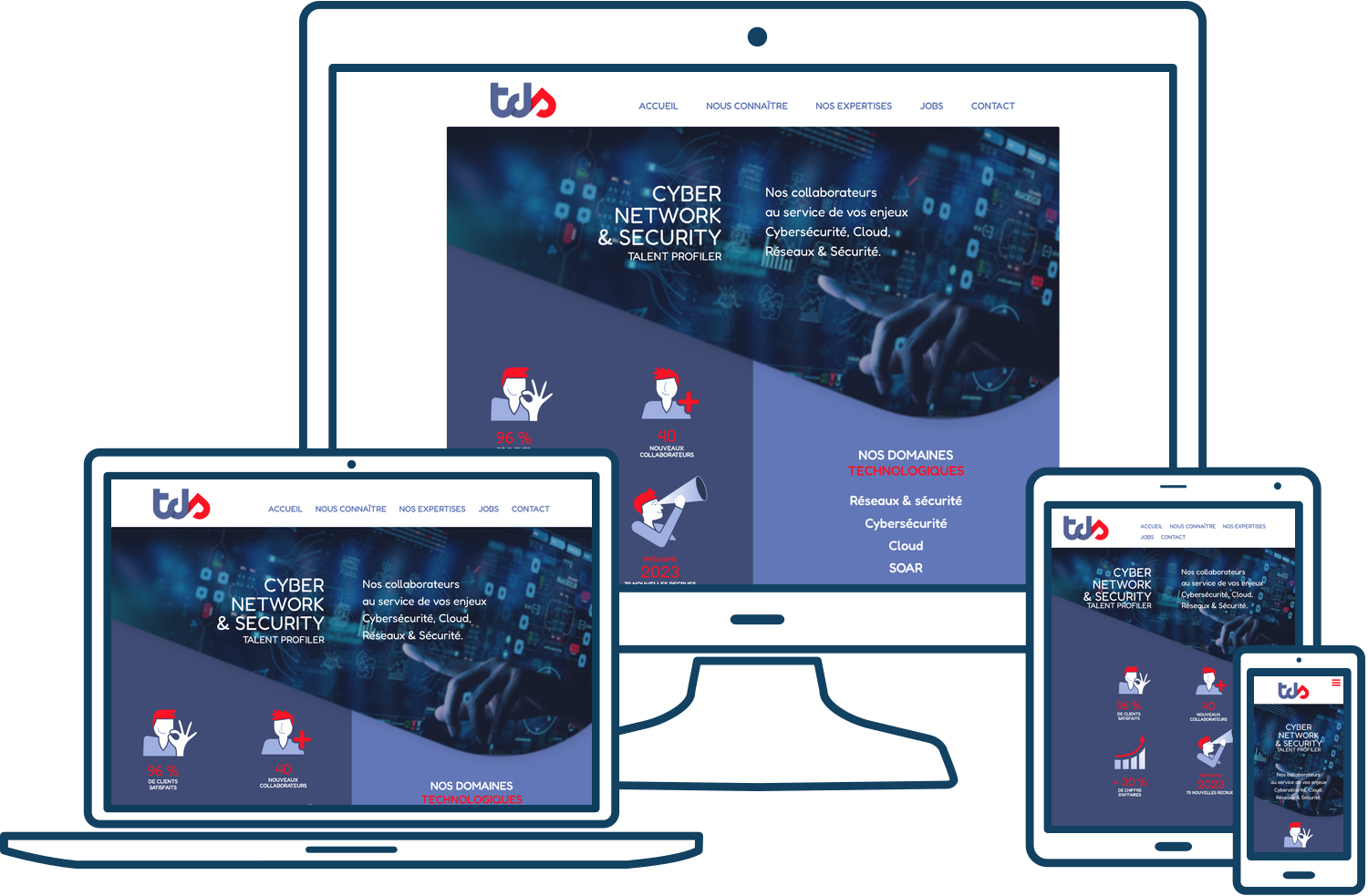 Création du nouveau site internet de la société TDS Global Technologies à Issy-les-Moulineaux (92)